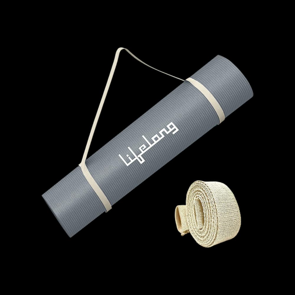 Lifelong Anti-Slip 4mm Yoga Mat (Grey)