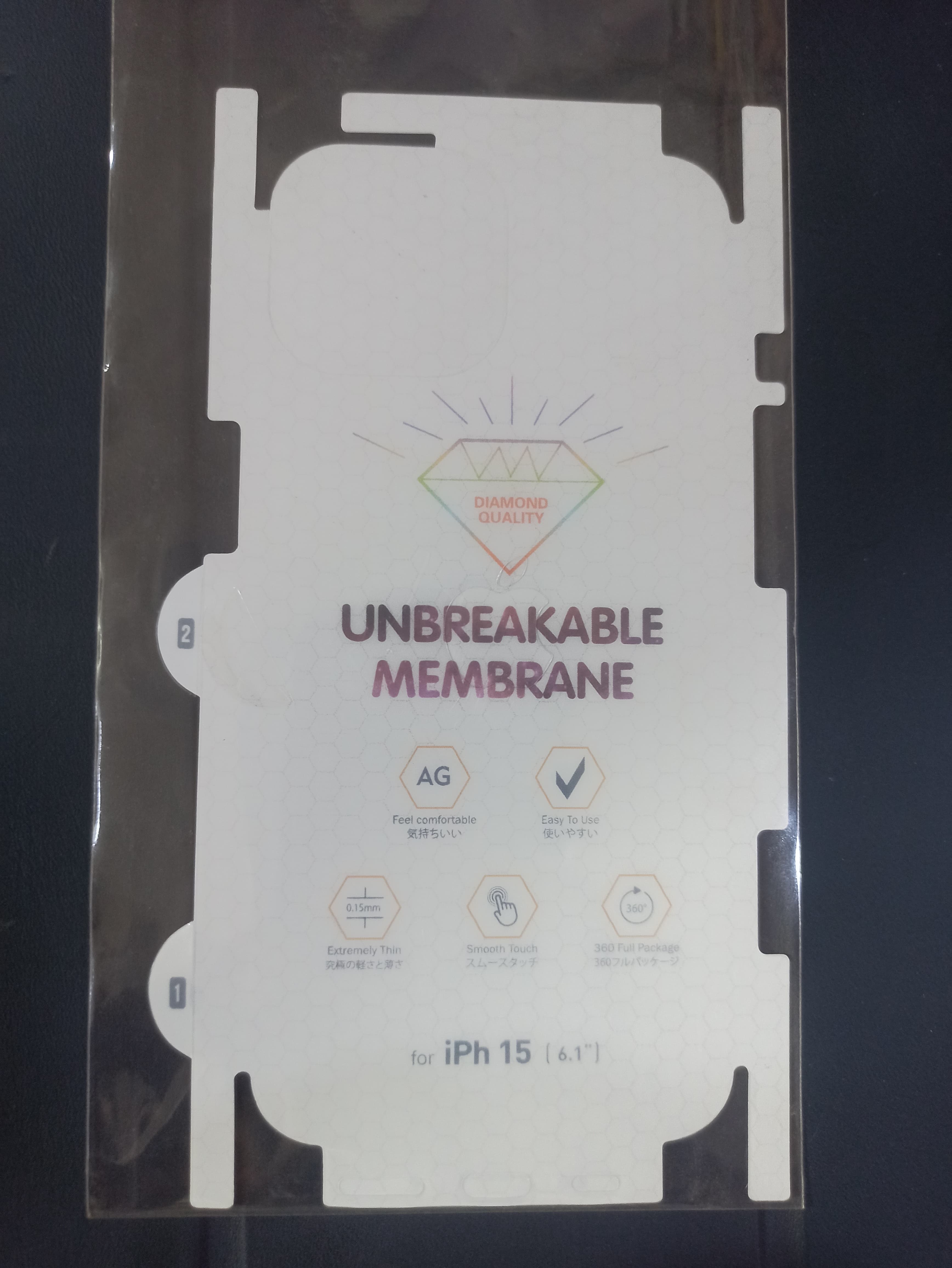 Unbreakable Back Membrane Protector for iPhone 15 | Ultra Thin Hydrogel Back Film | Scratch Resistant | Bubble Free |